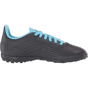 Adidas Kids' Predator 19.4 TF J Soccer Shoes G25826 Black Bright Cyan Sz 4.5